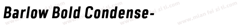 Barlow Bold Condense字体转换